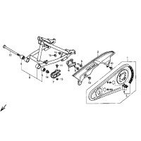 HINTERRADSCHWINGE / KETTENSCHUTZ