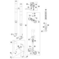 FRONT FORK, TRIPLE CLAMP
