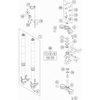 FRONT FORK, TRIPLE CLAMP