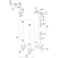 FRONT FORK, TRIPLE CLAMP