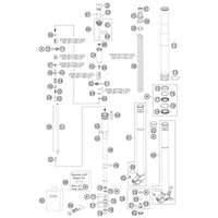FRONT FORK DISASSEMBLED