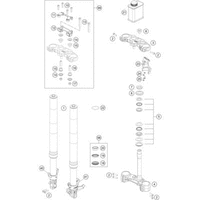 FRONT FORK, TRIPLE CLAMP