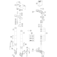 FRONT FORK, TRIPLE CLAMP