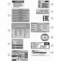 TECHNISCHE INFO AUFKLEBER