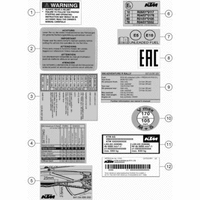 TECHNISCHE INFO AUFKLEBER