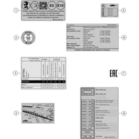 TECHNISCHE INFO AUFKLEBER