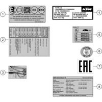 TECHNISCHE INFO AUFKLEBER