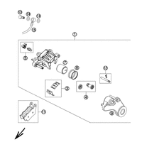 HINTERER BREMSSATTEL
