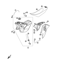 TANK, SITZBANK, VERKLEIDUNG