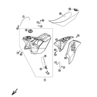TANK, SITZBANK, VERKLEIDUNG