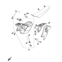TANK, SITZBANK, VERKLEIDUNG