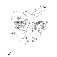 TANK, SITZBANK, VERKLEIDUNG