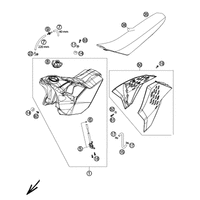 KRAFTSTOFFTANK / SITZBANK / ABDECKUNG 