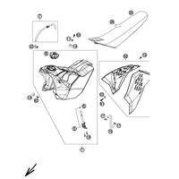TANK, SITZBANK, VERKLEIDUNG SIXDAYS