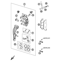 BREMSZANGE VORNE SIXDAYS