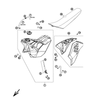KRAFTSTOFFTANK / SITZBANK / ABDECKUNG 