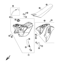 TANK, SITZBANK, VERKLEIDUNG SIXDAYS