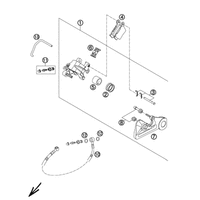 BREMSZANGE HINTEN SIXDAYS