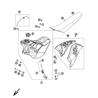 KRAFTSTOFFTANK / SITZBANK / ABDECKUNG 