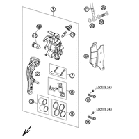 BREMSZANGE VORNE SIXDAYS