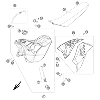 KRAFTSTOFFTANK / SITZBANK / VERKLEIDUNG