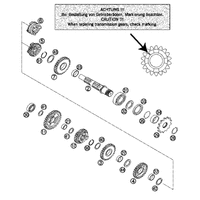 GETRIEBE II - ANTRIEBSWELLE 125 SX 200 SM