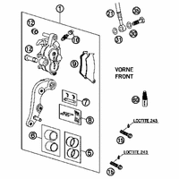 BREMSZANGE VORNE BREMBO