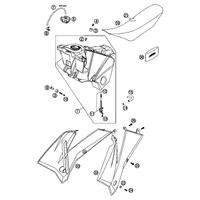 KRAFTSTOFFTANK / SITZBANK / ABDECKUNG 