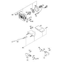 MASKE / BLINKER / RUECKLICHT  125 EXE 2000