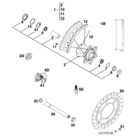 VORDERRAD 400 / 620 SC SUPERMOTO 