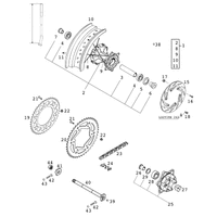 HINTERRAD GEDAEMPFT LC4-E SUPER MOTO 