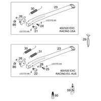 SEITENSTAENDER 400/520 RACING 2000
