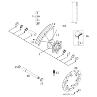 VORDERRAD 400/520 RACING 2001