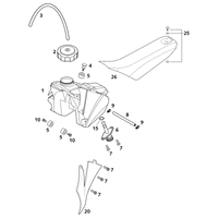 KRAFTSTOFFTANK / SITZBANK  / SPOILER