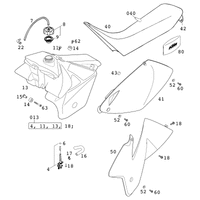 TANK,SITZBANK,VERKLEIDUNG RAC. EXC, MXC 2001