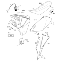 TANK,SITZBANK,VERKLEIDUNG RAC. SX 2001