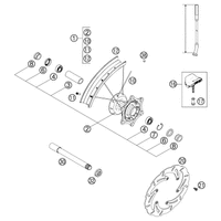 VORDERRAD 125-380 SX       