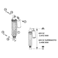 STOSSDAEMPFER 625 SC SC SUPERMOTO 