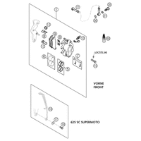 BREMSZANGE VORNE BREMBO 625 SC SM 