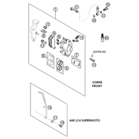 BREMSZANGE VORNE BREMBO LC4, LC4 SM 