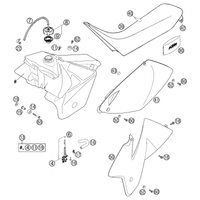 TANK,SITZBANK,VERKLEIDUNG RAC. EXC, MXC 2002
