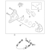 BREMSZANGE HINTEN 65SX