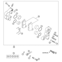 BREMSZANGE VORNE 65SX
