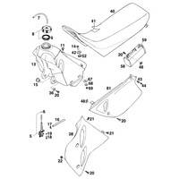 KRAFTSTOFFTANK / SITZBANK / ABDECKUNG LC4`95