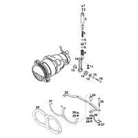 SCHEINWERFERHALTERUNG / VERSTELLUNG DUKE `94