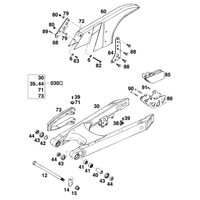 SCHWINGARM / KETTENSCHUTZ  4T `95