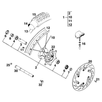 VORDERRAD 620 SX `95
