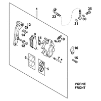 BREMSZANGE VORNE BREMBO`95