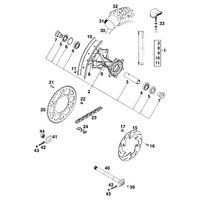 HINTERRAD 620 SX `95