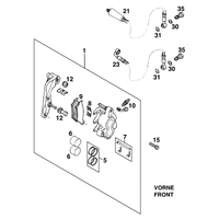 BREMSZANGE VORNE BREMBO `96